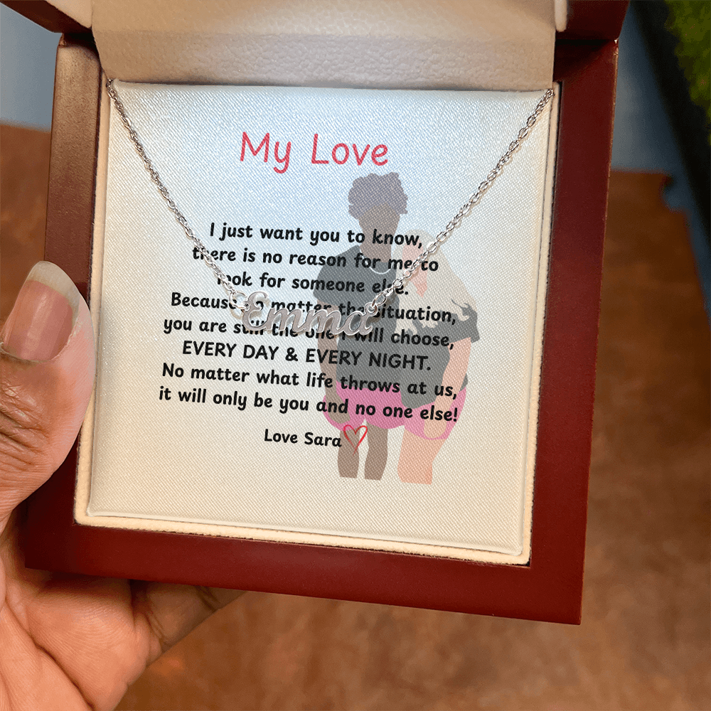 Custom  My Love Name Necklace