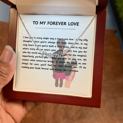 Custom To My Forever Love Name Necklace