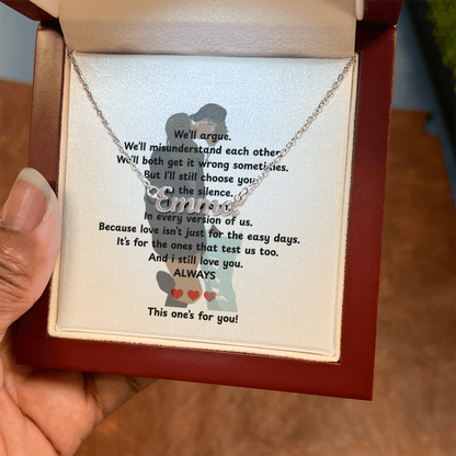 Custom This One's For You Name Necklace