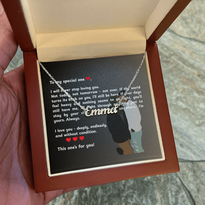 Custom To My Special One Name Necklace