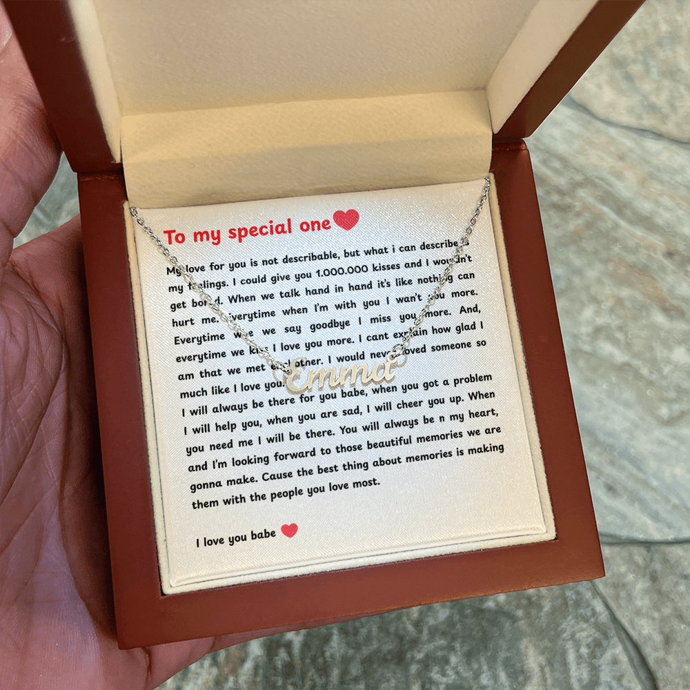 Custom Name Necklace To My Special One