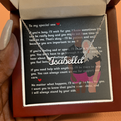 Custom To My Special One Name Necklace