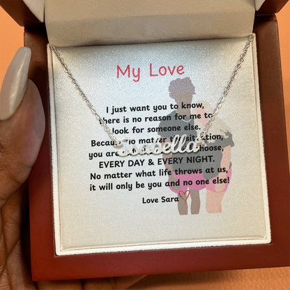 Custom  My Love Name Necklace