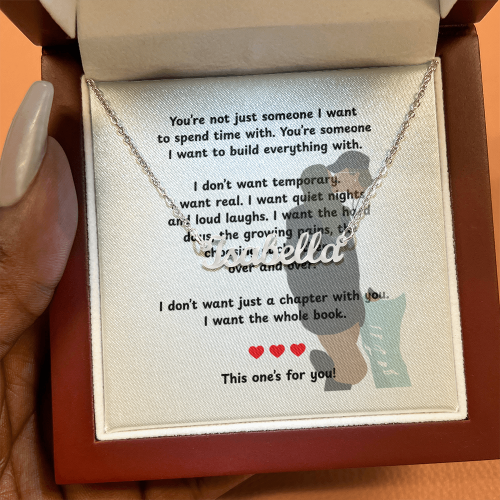 Custom This One's For You Name Necklace