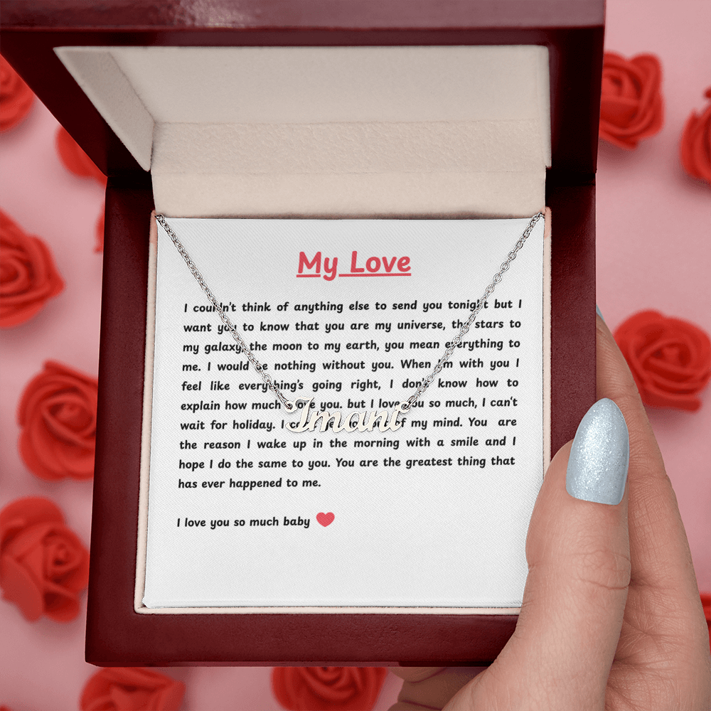 Custom Name Necklace for My Love