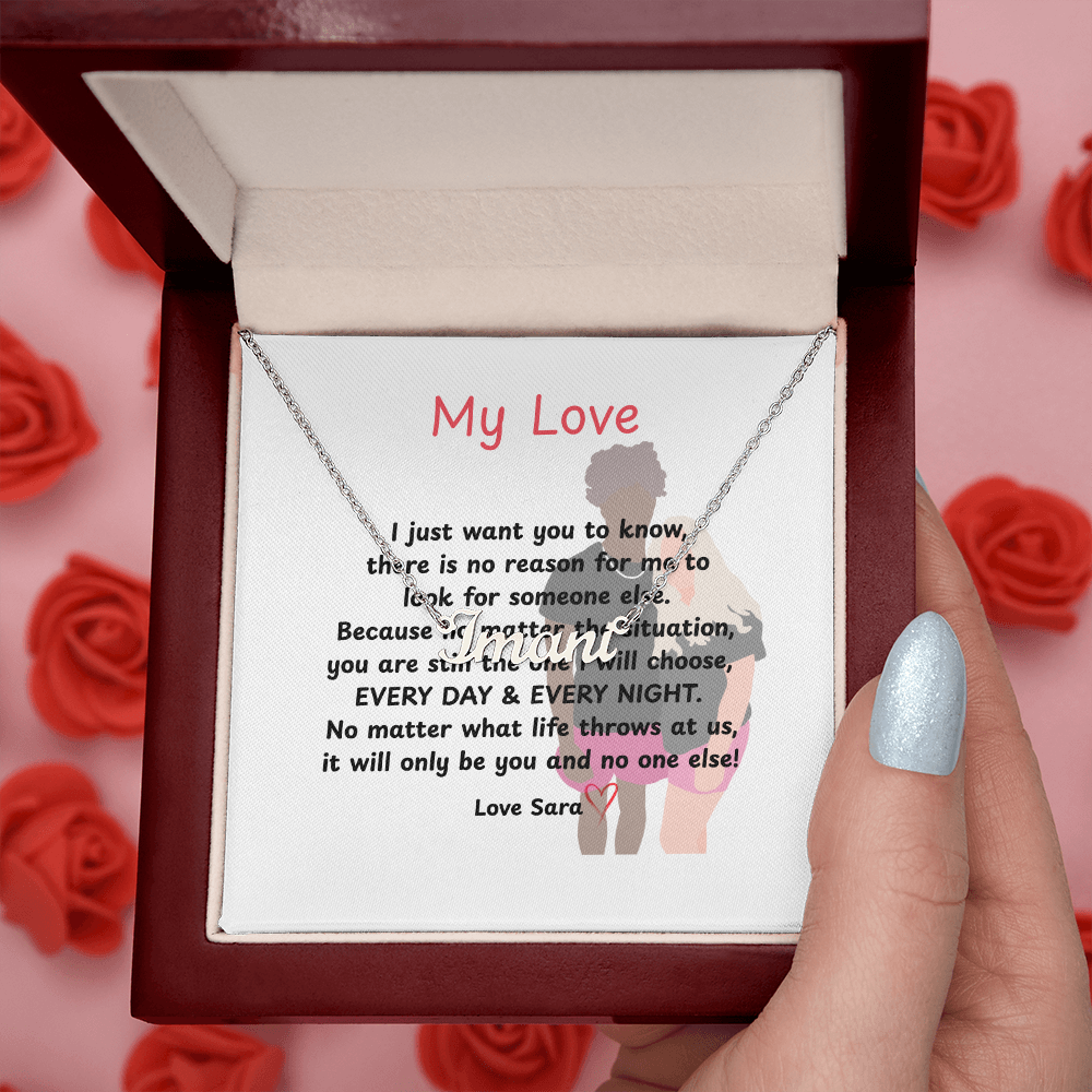 Custom  My Love Name Necklace