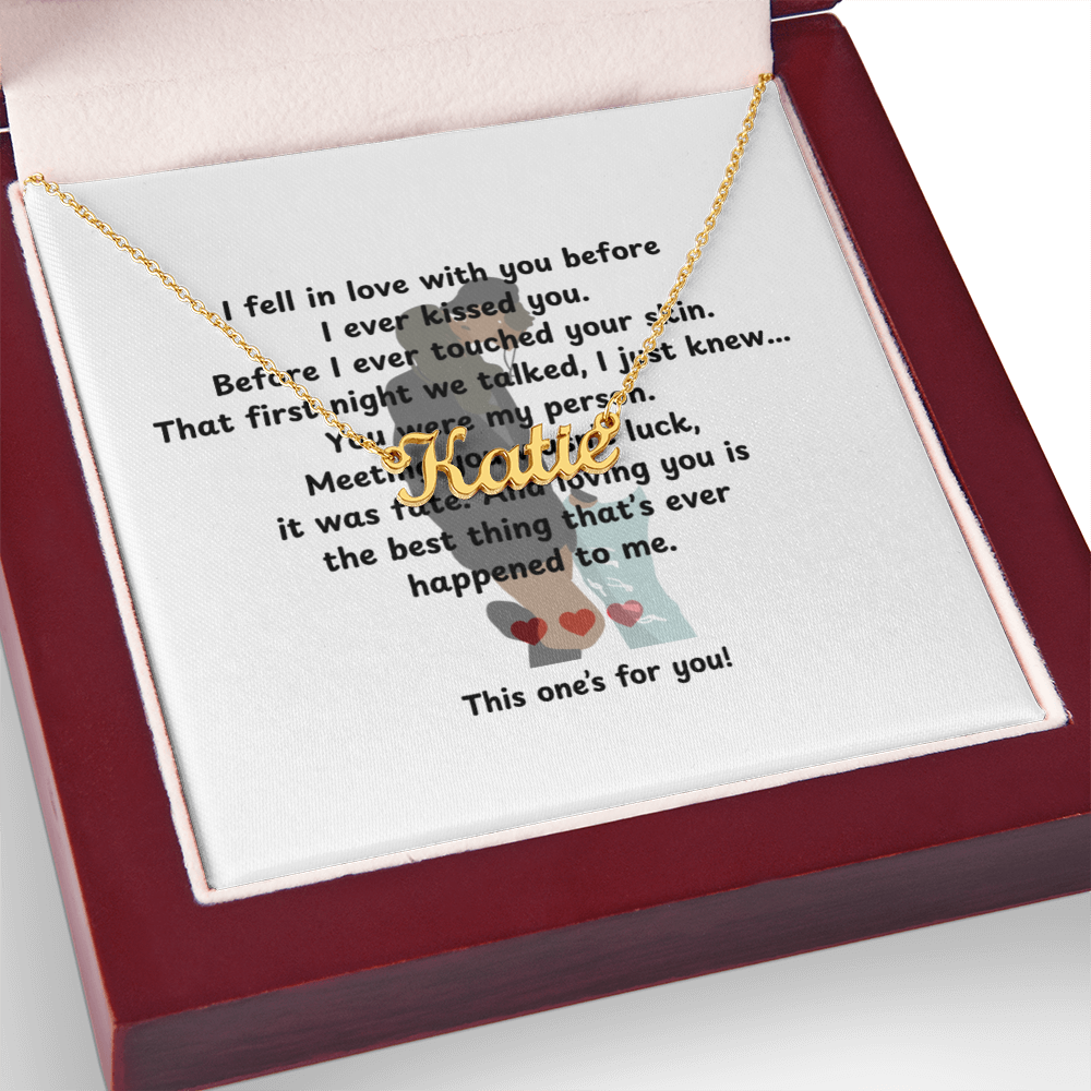 Custom This One's For You Name Necklace