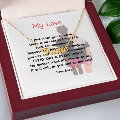 Custom  My Love Name Necklace