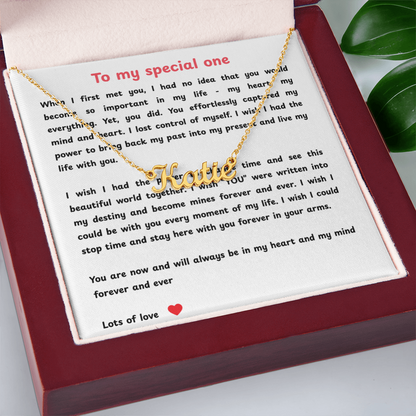 Custom Name Necklace To My Special One