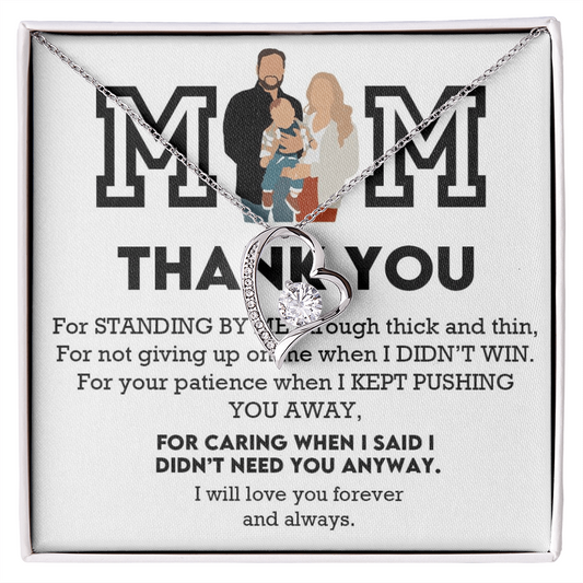 Mom Thank You Forever Love Necklace