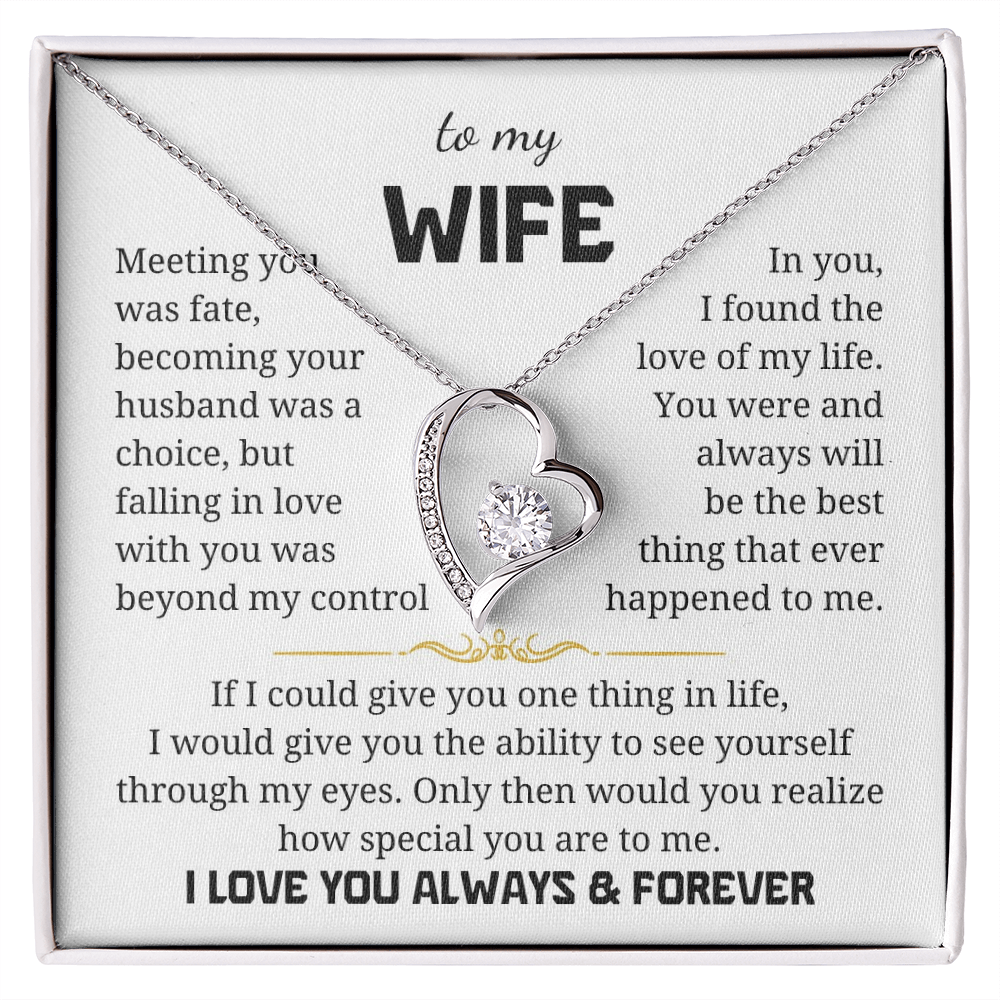 To My Wife  Forever Love Necklace