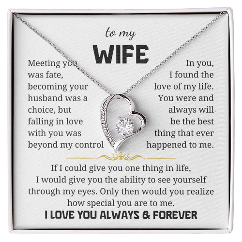 To My Wife  Forever Love Necklace
