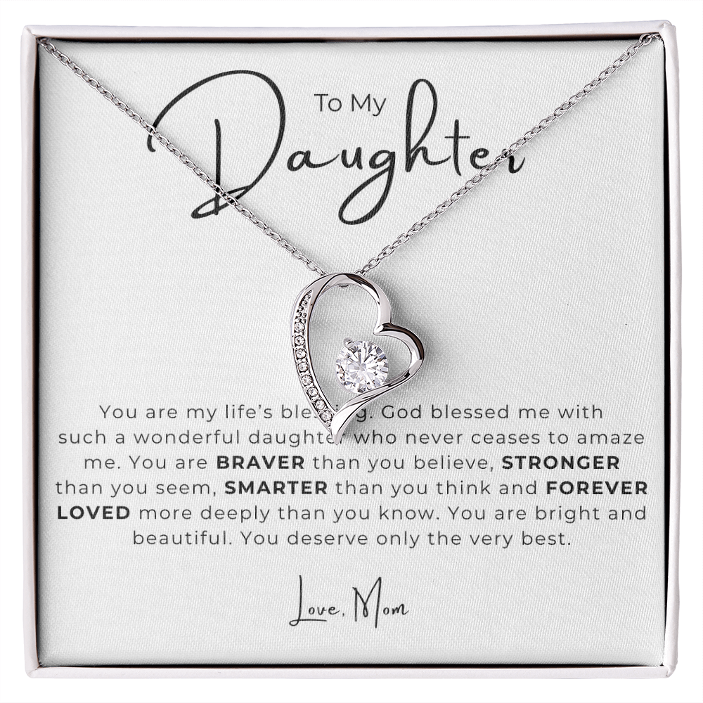 To My Daughter  Forever Love Necklace