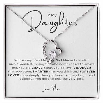 To My Daughter  Forever Love Necklace