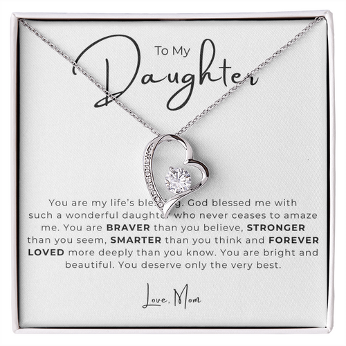 To My Daughter  Forever Love Necklace