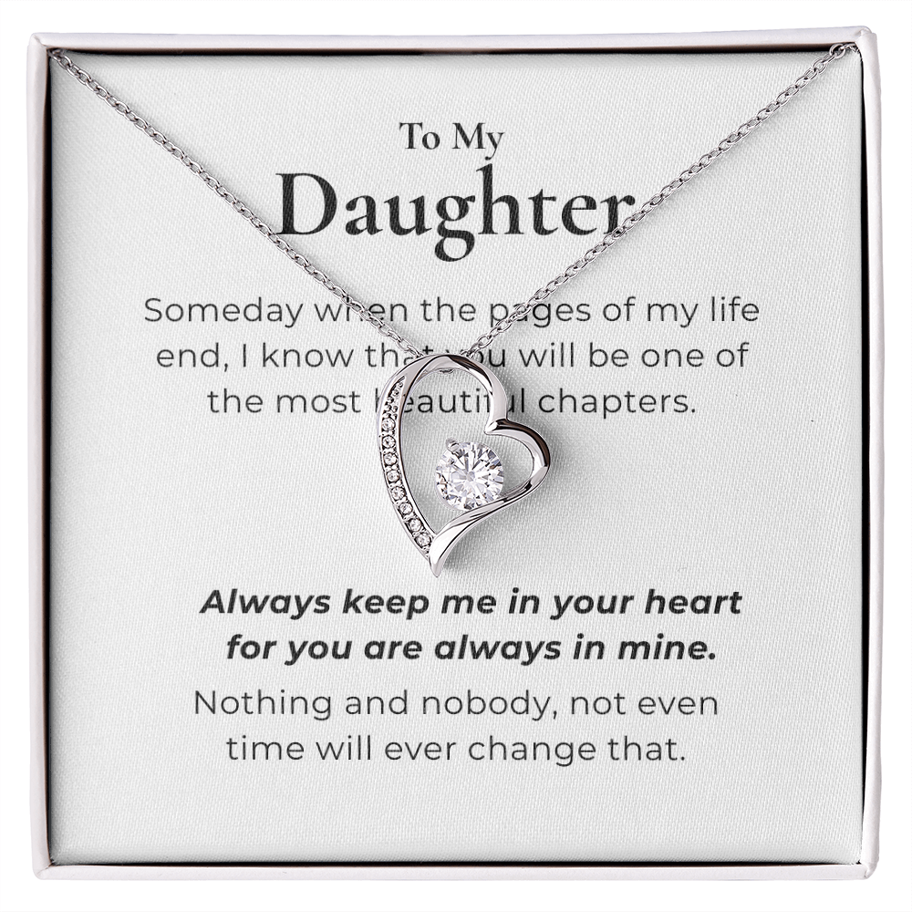 To My Daughter  Forever Love Necklace