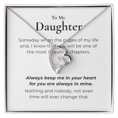 To My Daughter  Forever Love Necklace
