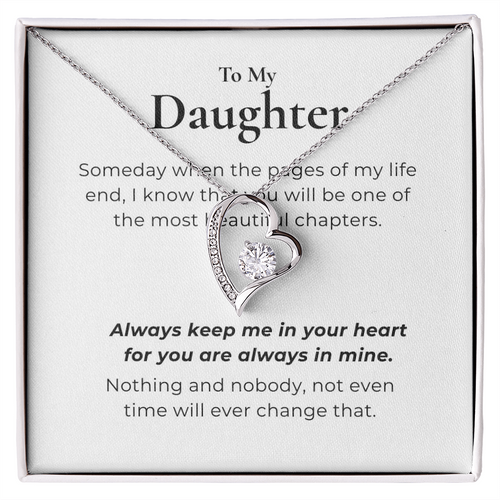 To My Daughter  Forever Love Necklace