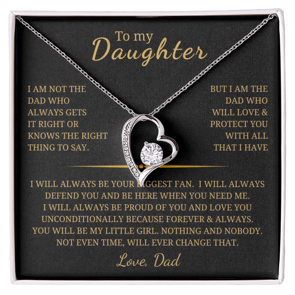 To My Daughter  Forever Love Necklace