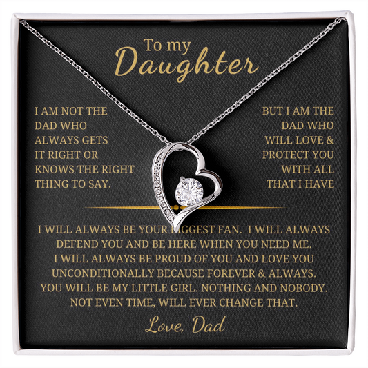 To My Daughter  Forever Love Necklace