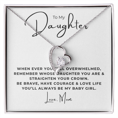 To My Daughter  Forever Love Necklace