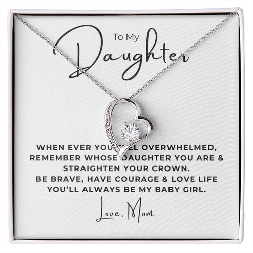 To My Daughter  Forever Love Necklace