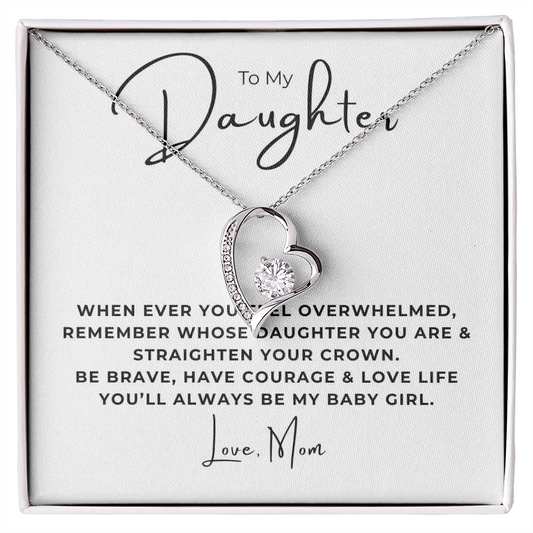 To My Daughter  Forever Love Necklace