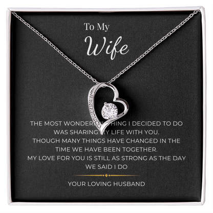 To My Wife  Forever Love Necklace