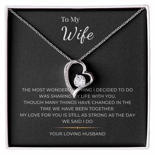 To My Wife  Forever Love Necklace