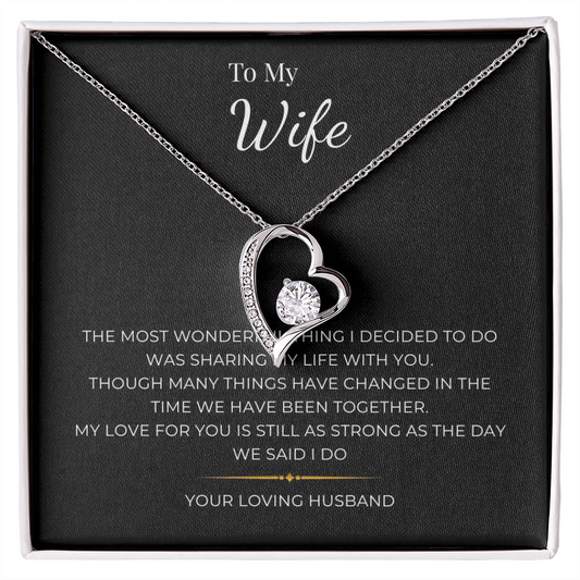 To My Wife  Forever Love Necklace