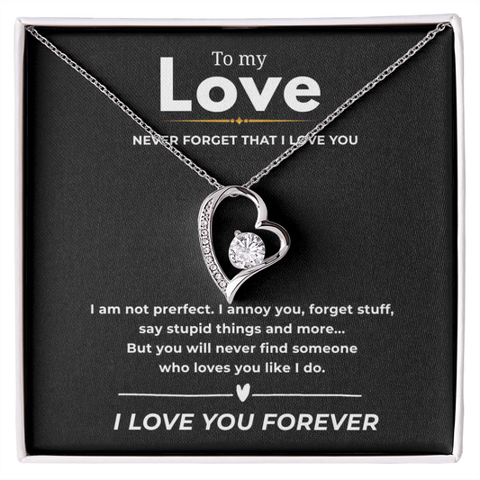 To My Love  Forever Love Necklace
