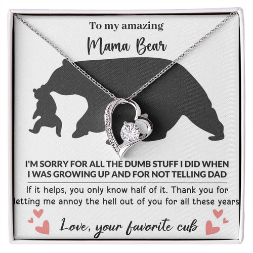 Mama Bear Forever Love Necklace