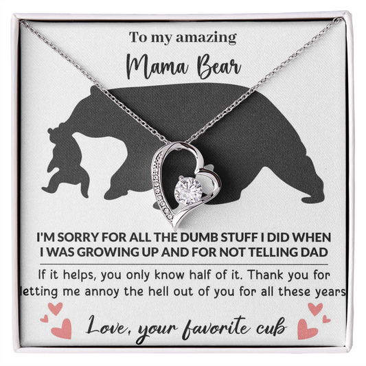 Mama Bear Forever Love Necklace
