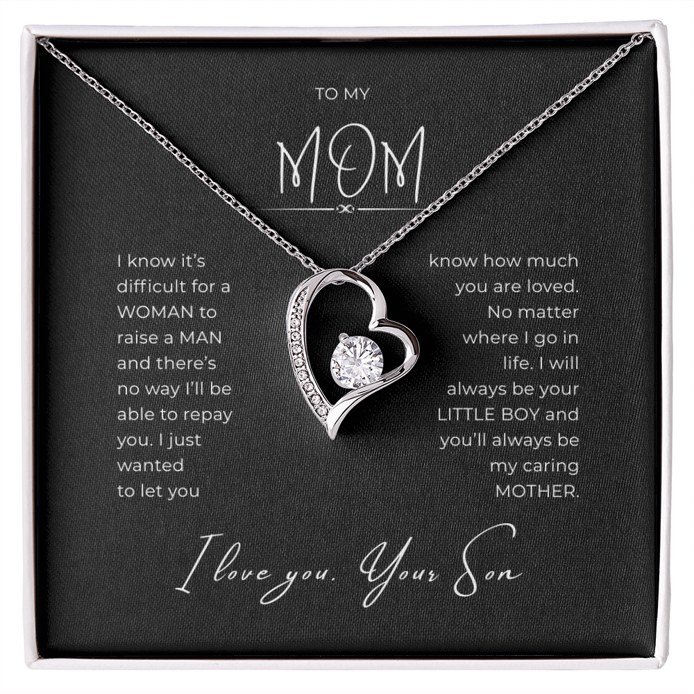 To My Mom Interlocking Hearts Necklace
