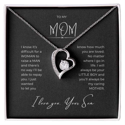 To My Mom Interlocking Hearts Necklace