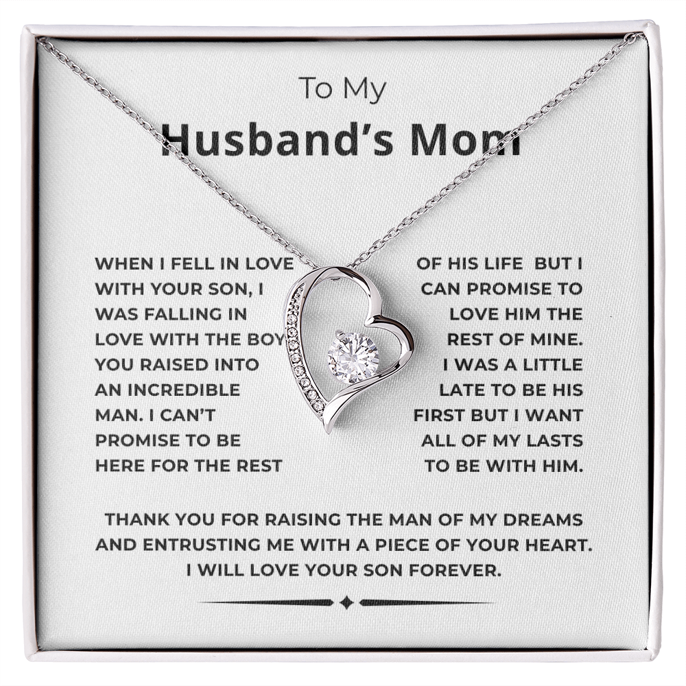 To My Husband's Mom Forever Love Necklace