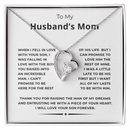 To My Husband's Mom Forever Love Necklace