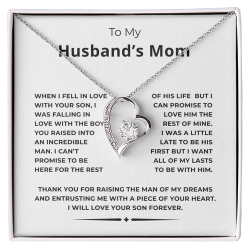 To My Husband's Mom Forever Love Necklace