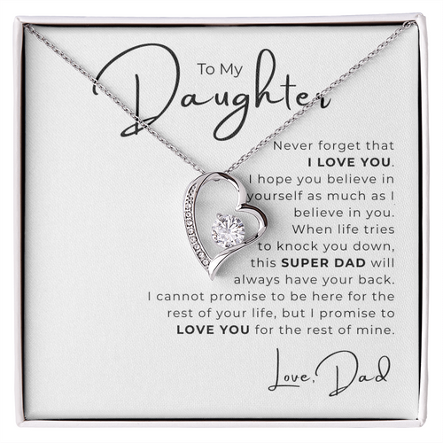 To My Daughter  Forever Love Necklace