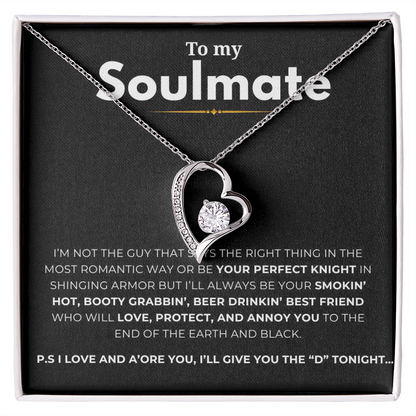 To My Soulmate Forever Love Necklace