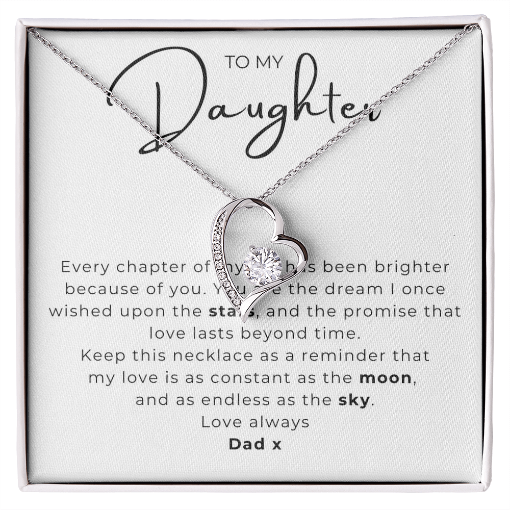 To My Daughter  Forever Love Necklace