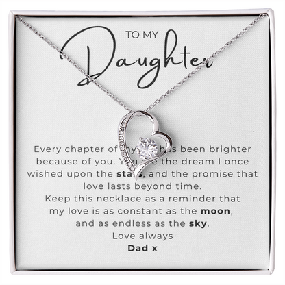 To My Daughter  Forever Love Necklace