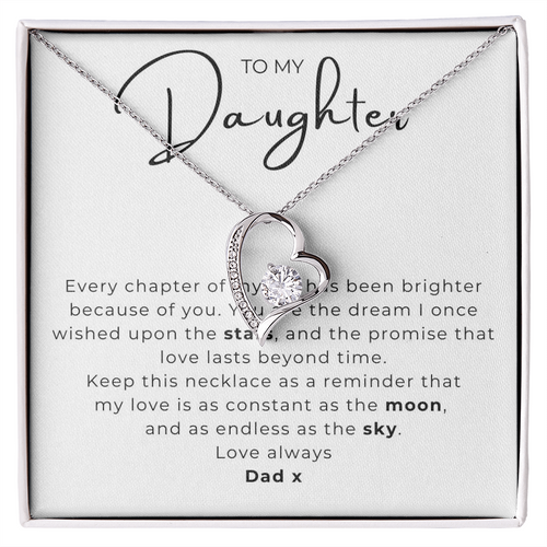 To My Daughter  Forever Love Necklace