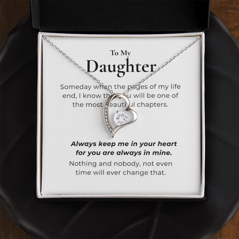To My Daughter  Forever Love Necklace