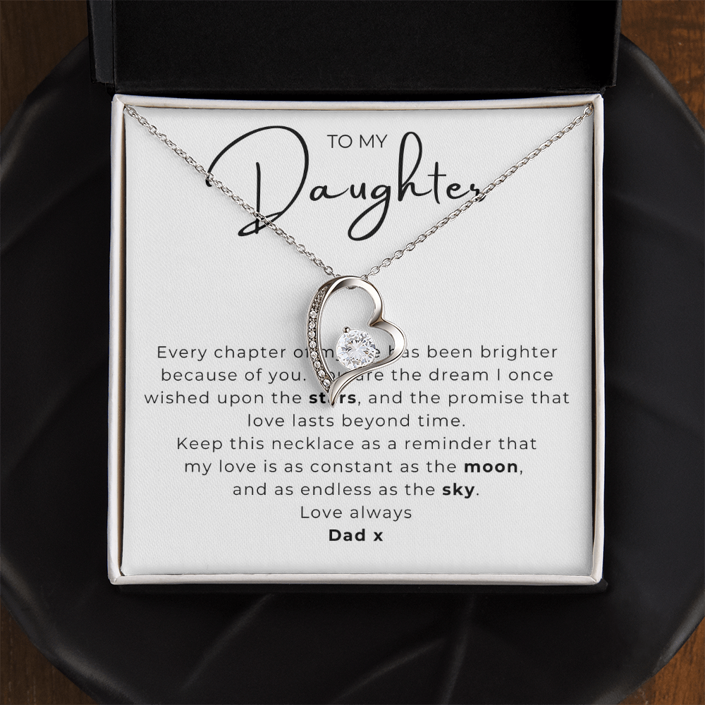 To My Daughter  Forever Love Necklace