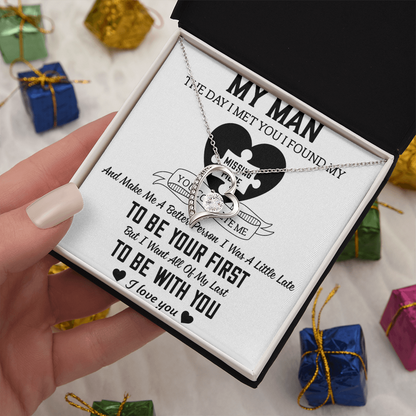To My Man Forever Love Necklace