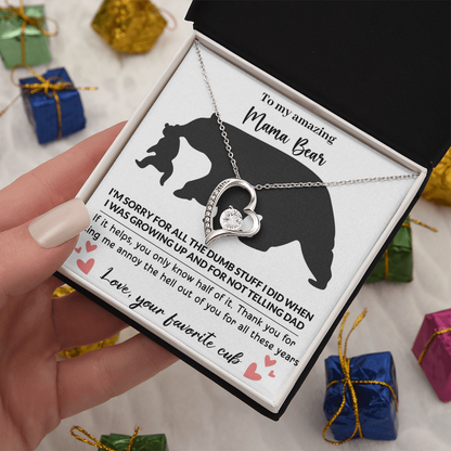 Mama Bear Forever Love Necklace