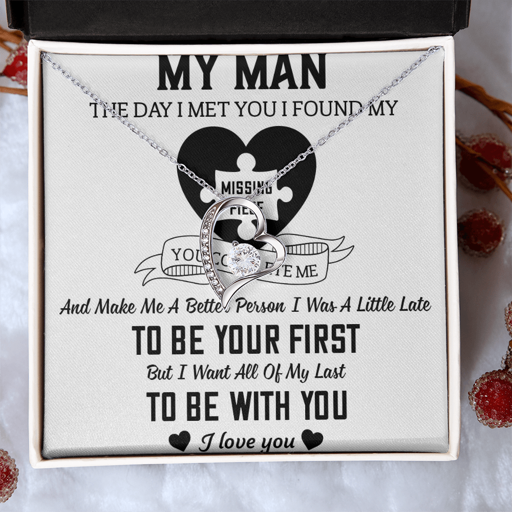 To My Man Forever Love Necklace