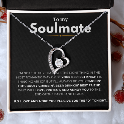 To My Soulmate Forever Love Necklace