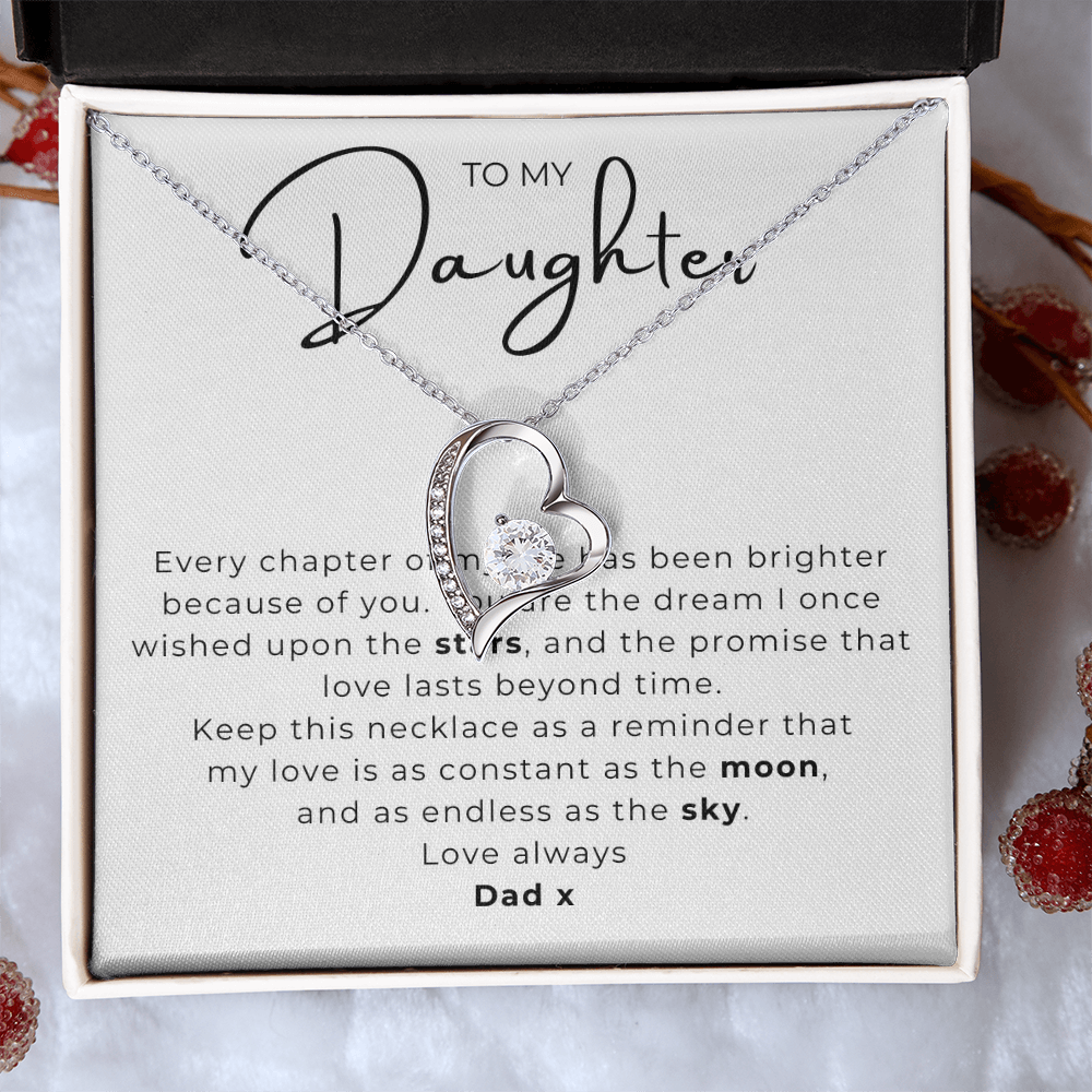 To My Daughter  Forever Love Necklace